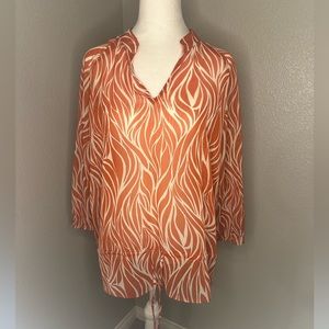 Ann Klein Sheer Blouse